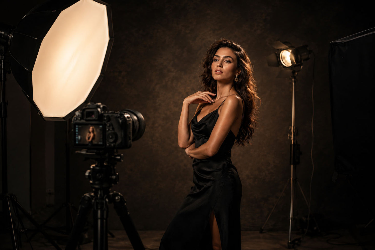 studio licht en statieven, werken met triggers