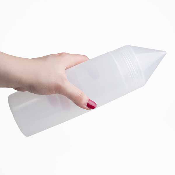 Knijpfles voor kleurpoeder