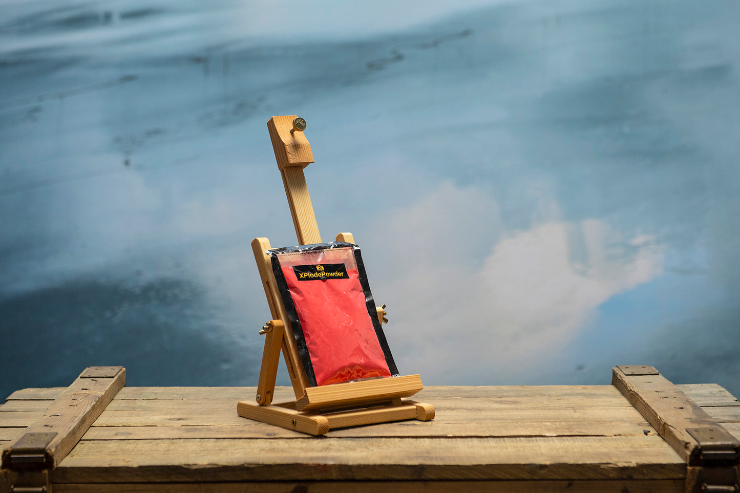 Rode poeder voor fotografie