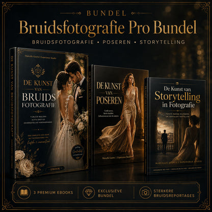 Professional worden in bruidsfotografie? Dan is deze bundel over huwelijjksfotografie, poseren en storytelling jouw springplank