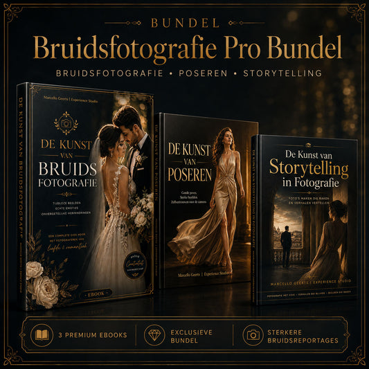 Professional worden in bruidsfotografie? Dan is deze bundel over huwelijjksfotografie, poseren en storytelling jouw springplank