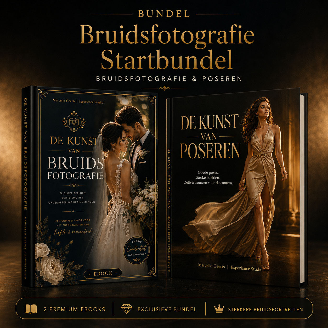 Bundel voor bruidfotograferen over trouwfotografie en poseren
