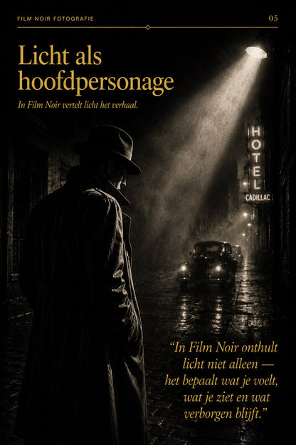 Donker en licht in Film Noir fotografie