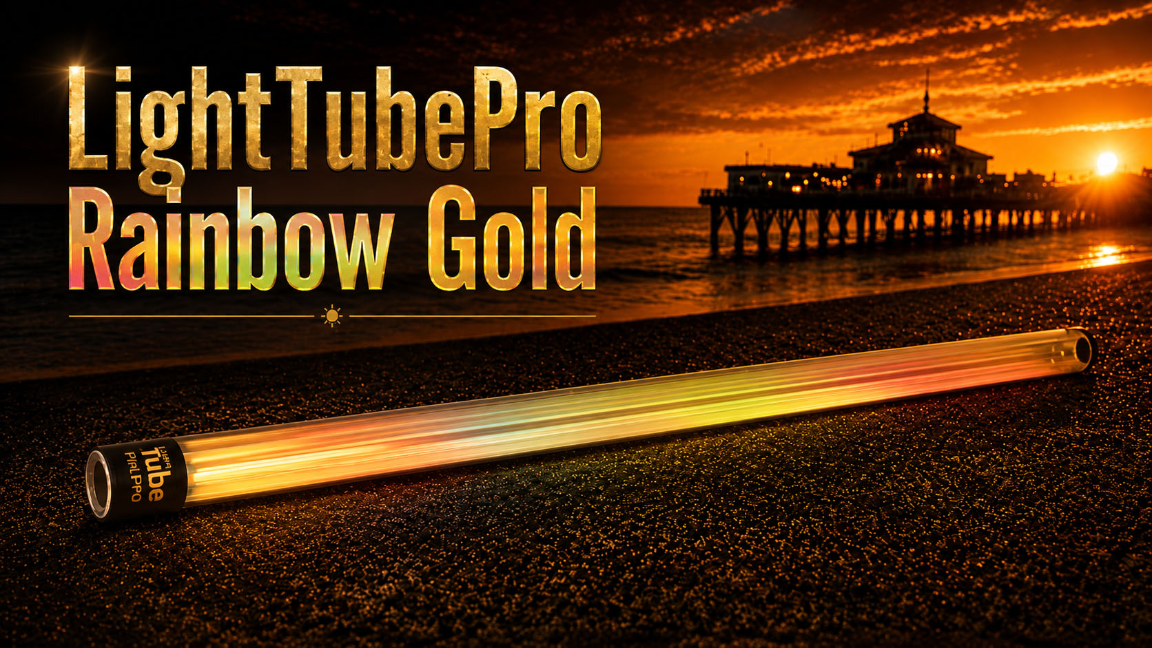 Light painting tube regenboog goud holografische kleur