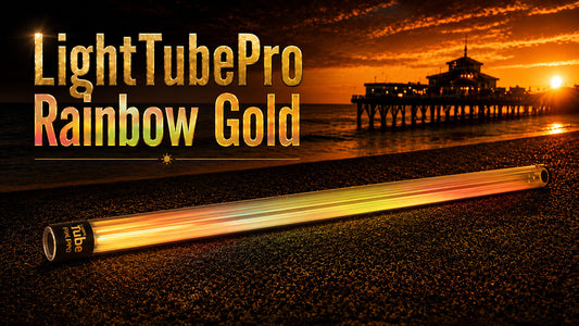 Light painting tube regenboog goud holografische kleur