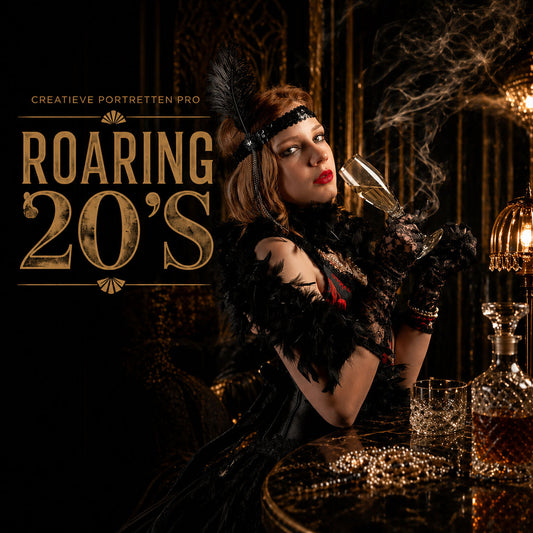Jaren 20 fotografie workshop met camera en peaky blinders sfeer