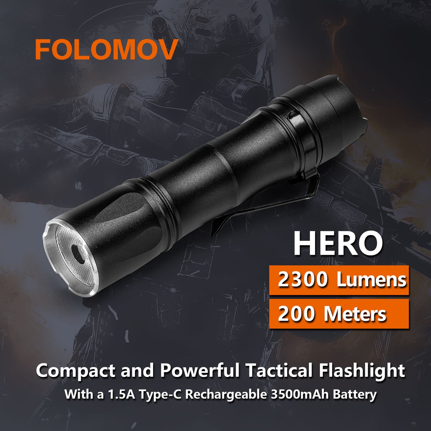 Folomov Hero Flash - multifunctional flashlight [light painting photography]