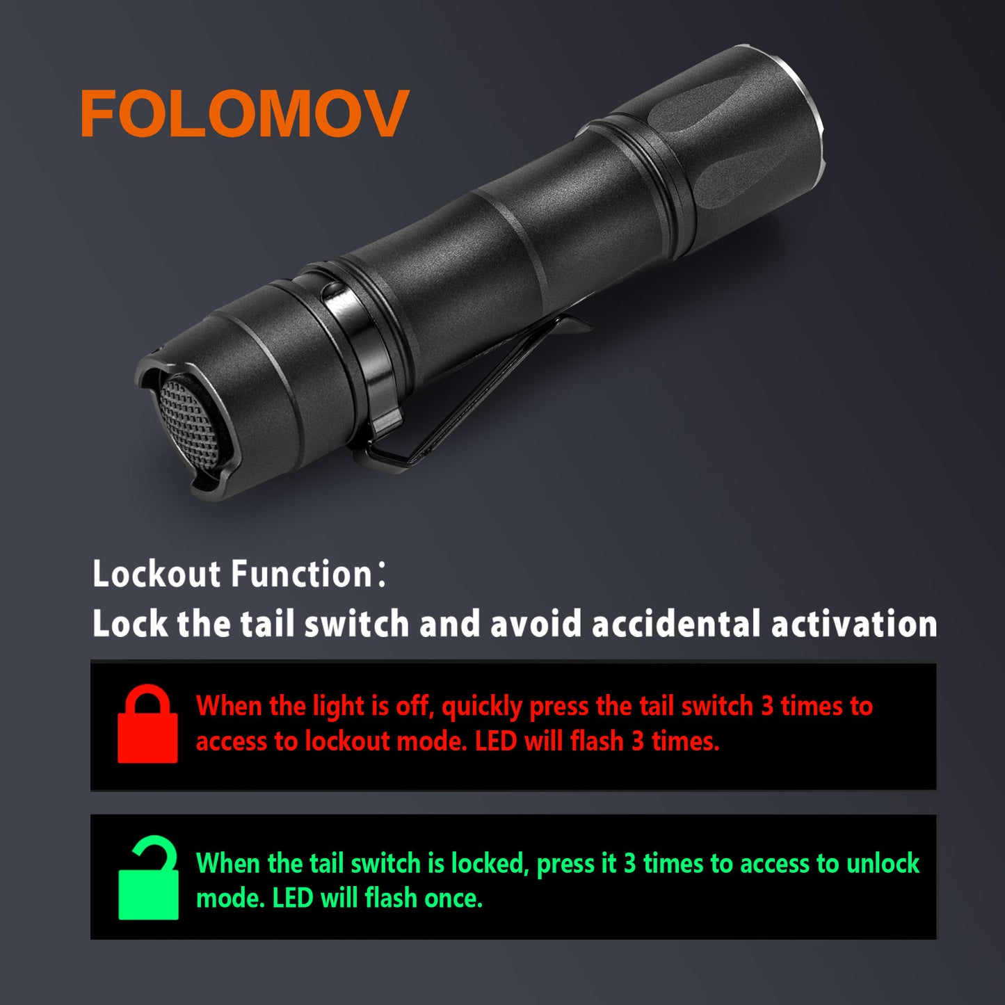 Folomov Hero Flash - multifunctional flashlight [light painting photography]