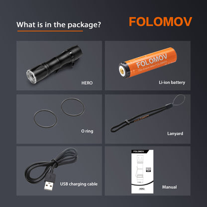 Folomov Hero Flash - multifunctional flashlight [light painting photography]