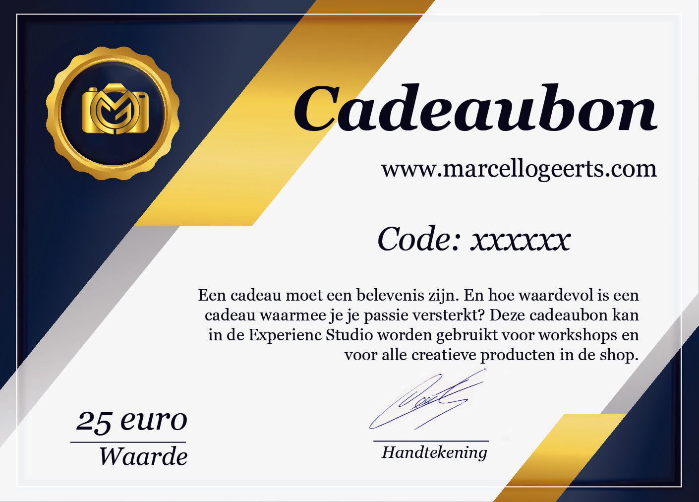 verras je dierbare met fotografie cadeaubon