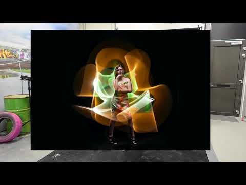 How to do a light tube painting demo video
