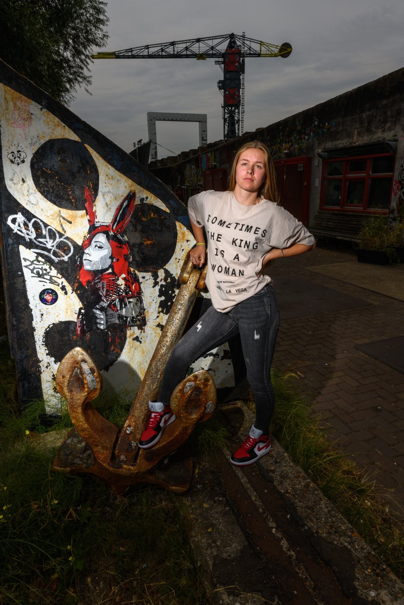 Urban shoot met model en flitser