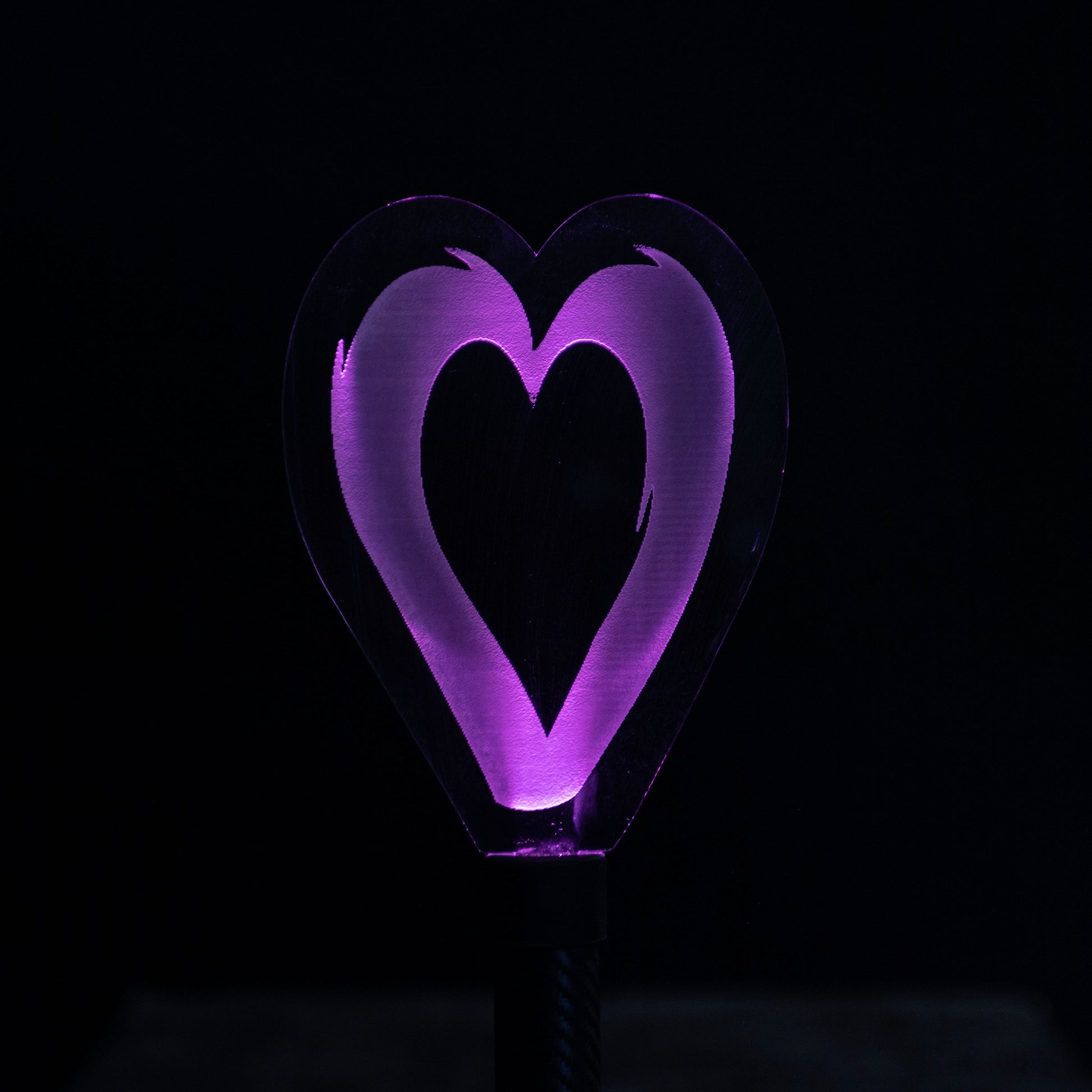 Burning love blade with light painting photography example